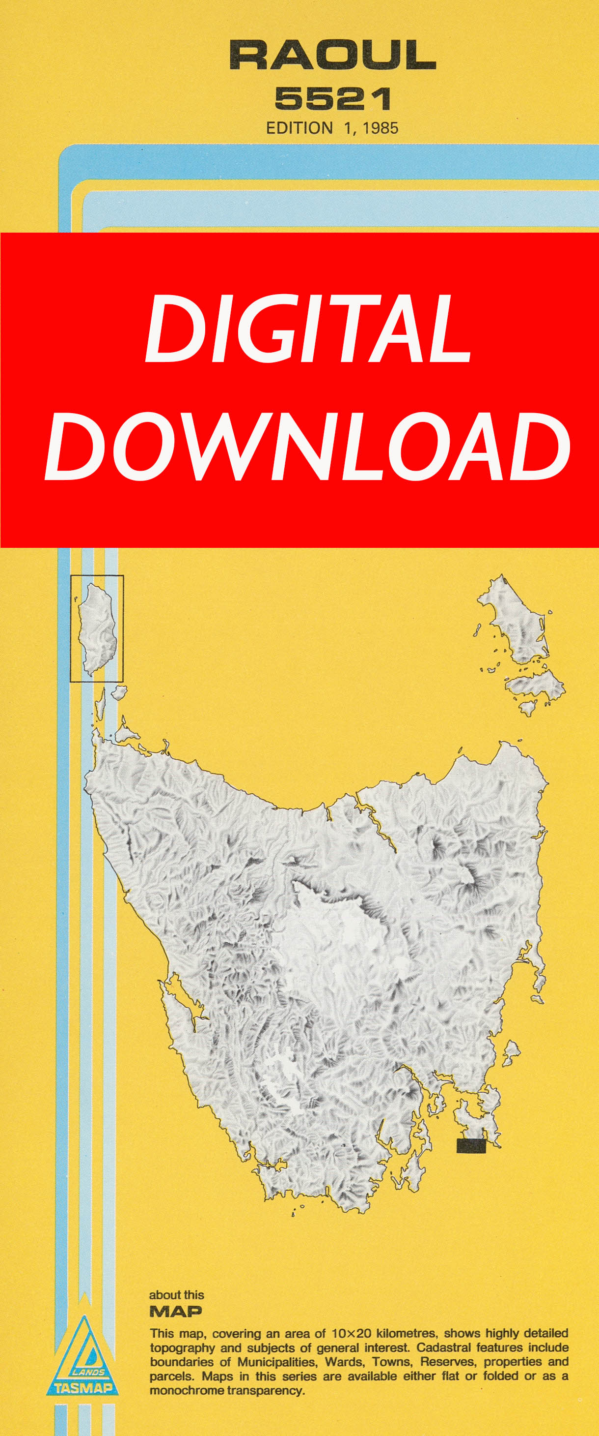 Cover of digital Raoul 5521 1:25 000 map