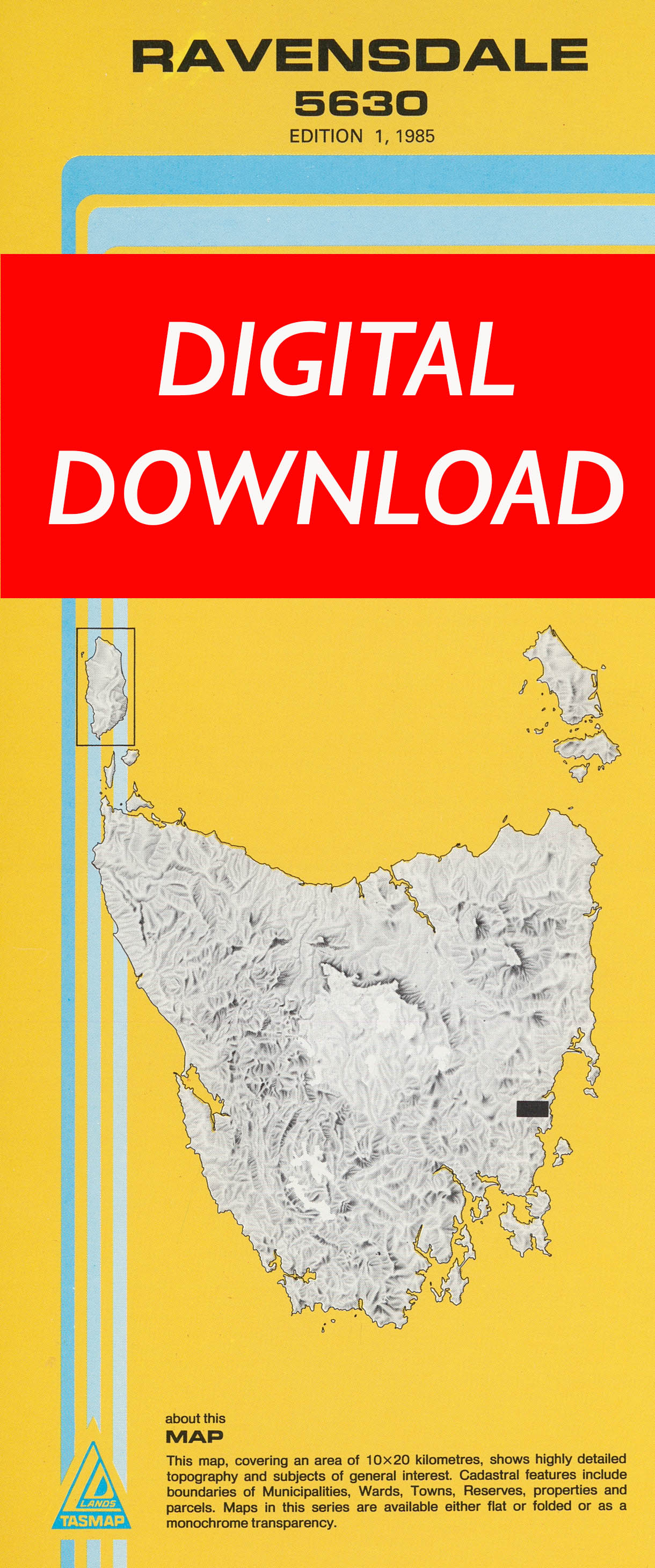 Cover of digital Ravensdale 5630 1:25 000 map
