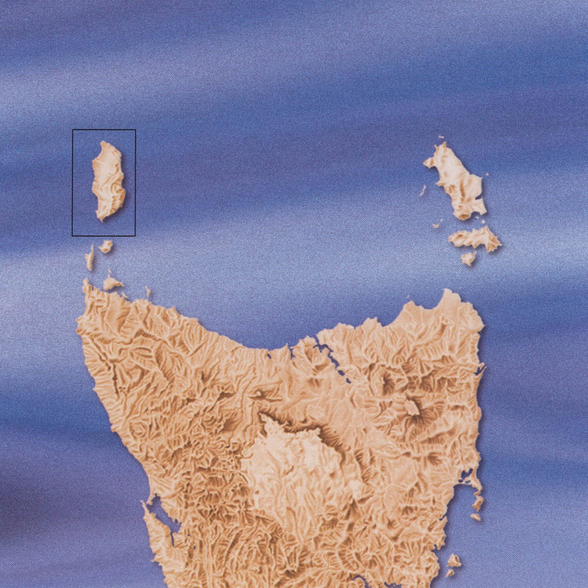 Razorback 1:25000 Topographic/Cadastral Map – TASMAP