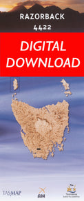 Cover of digital Razorback 4422 1:25 000 map