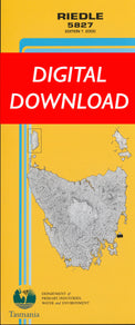 Cover of digital Riedle 5827 1:25 000 map