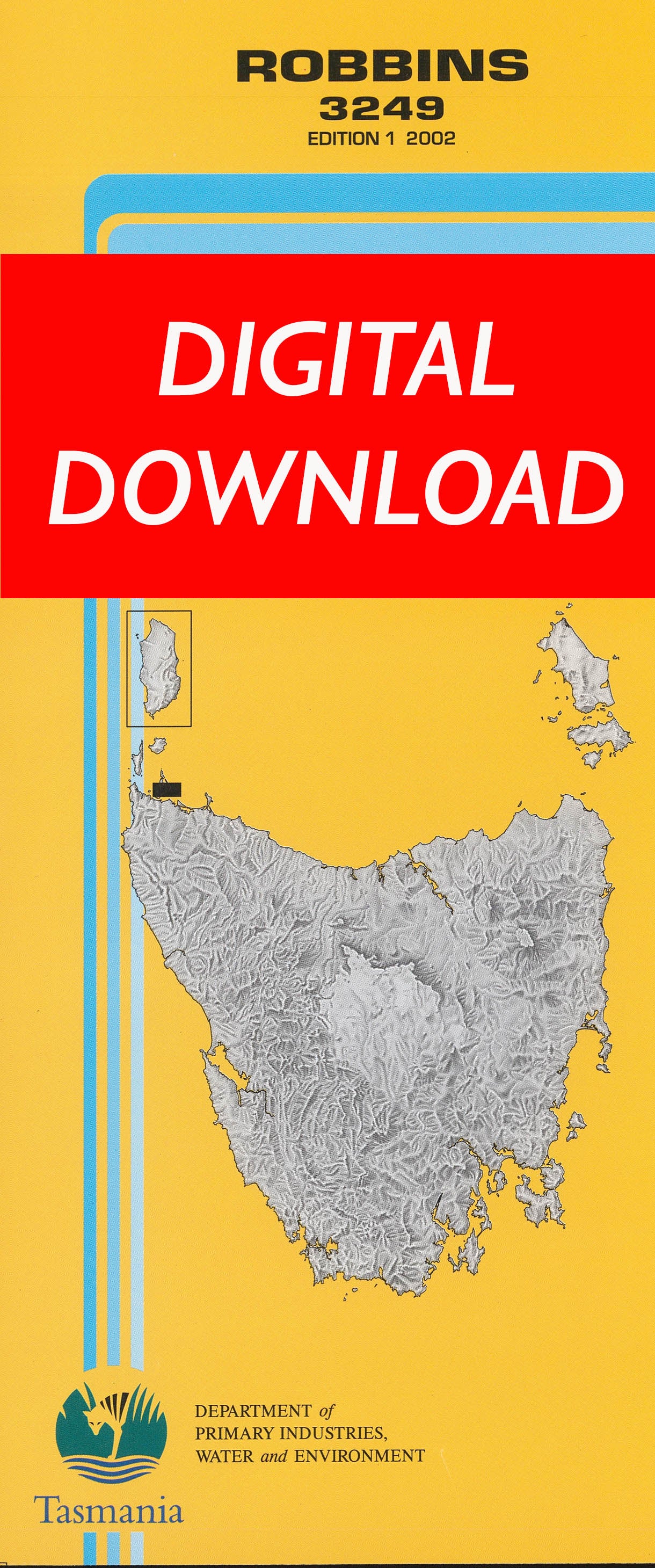 Cover of digital Robbins 3249 1:25 000 map