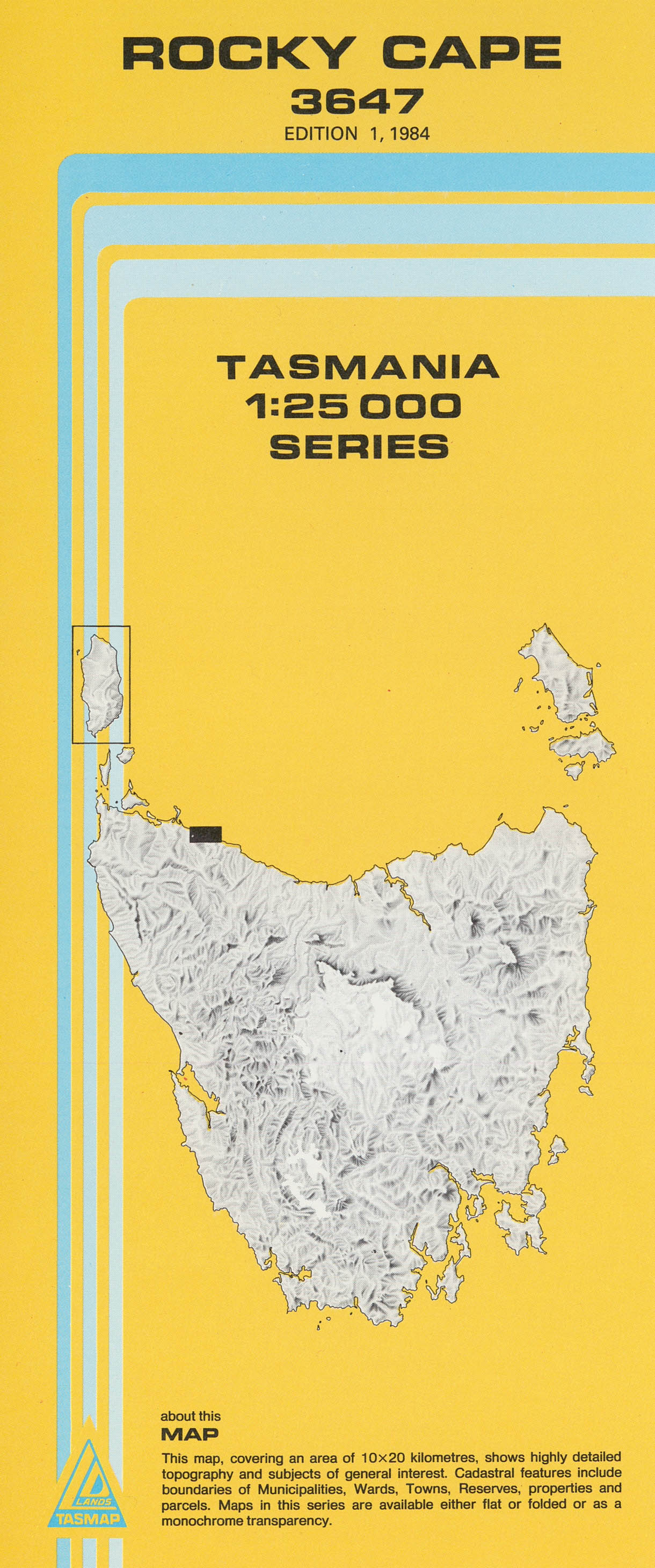 Cover of Rocky Cape 3647 1:25 000 map