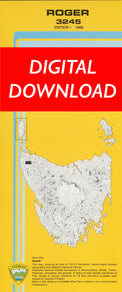 Cover of digital Roger 3245 1:25 000 map
