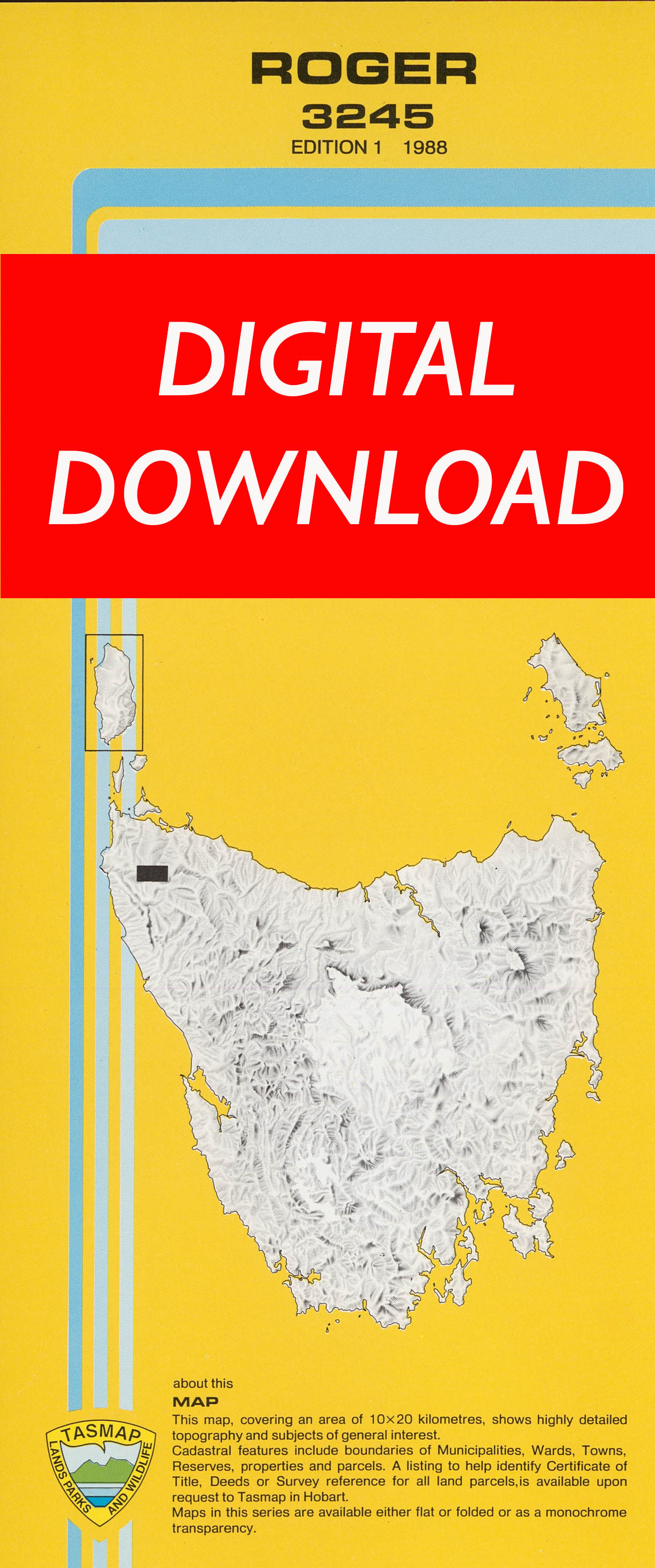 Cover of digital Roger 3245 1:25 000 map