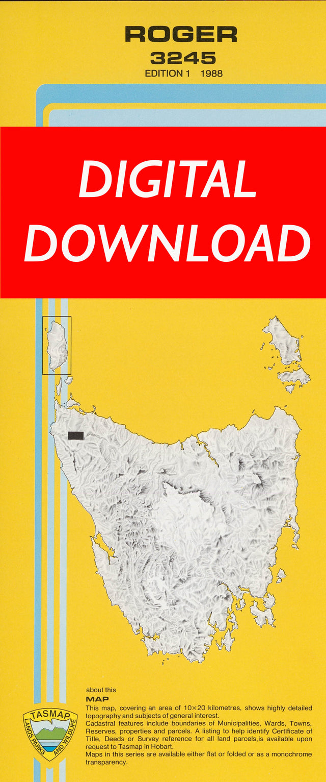 Cover of digital Roger 3245 1:25 000 map