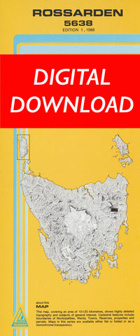 Cover of digital Rossarden 5638 1:25 000 map