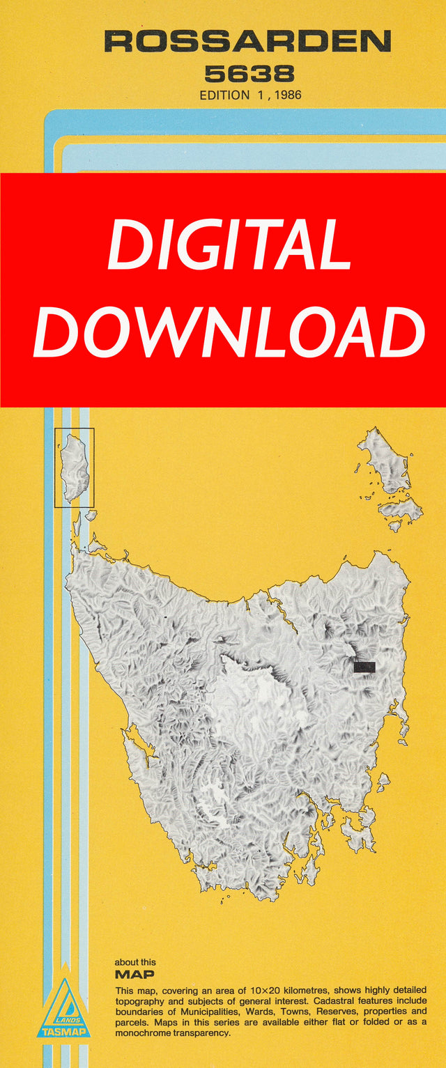 Cover of digital Rossarden 5638 1:25 000 map