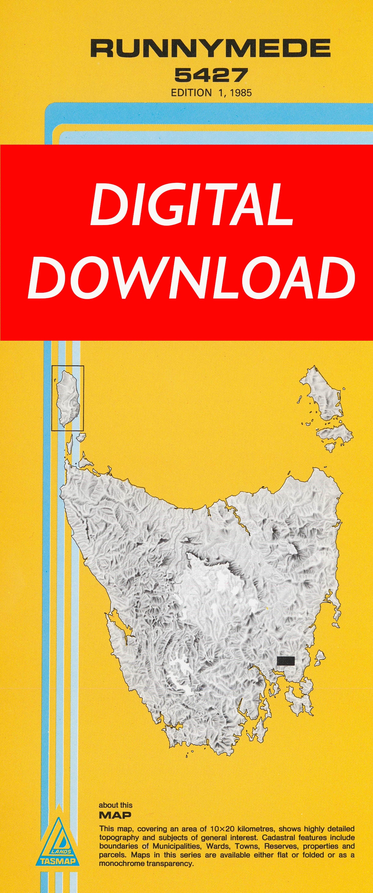 Cover of digital Runnymede 5427 1:25 000 map