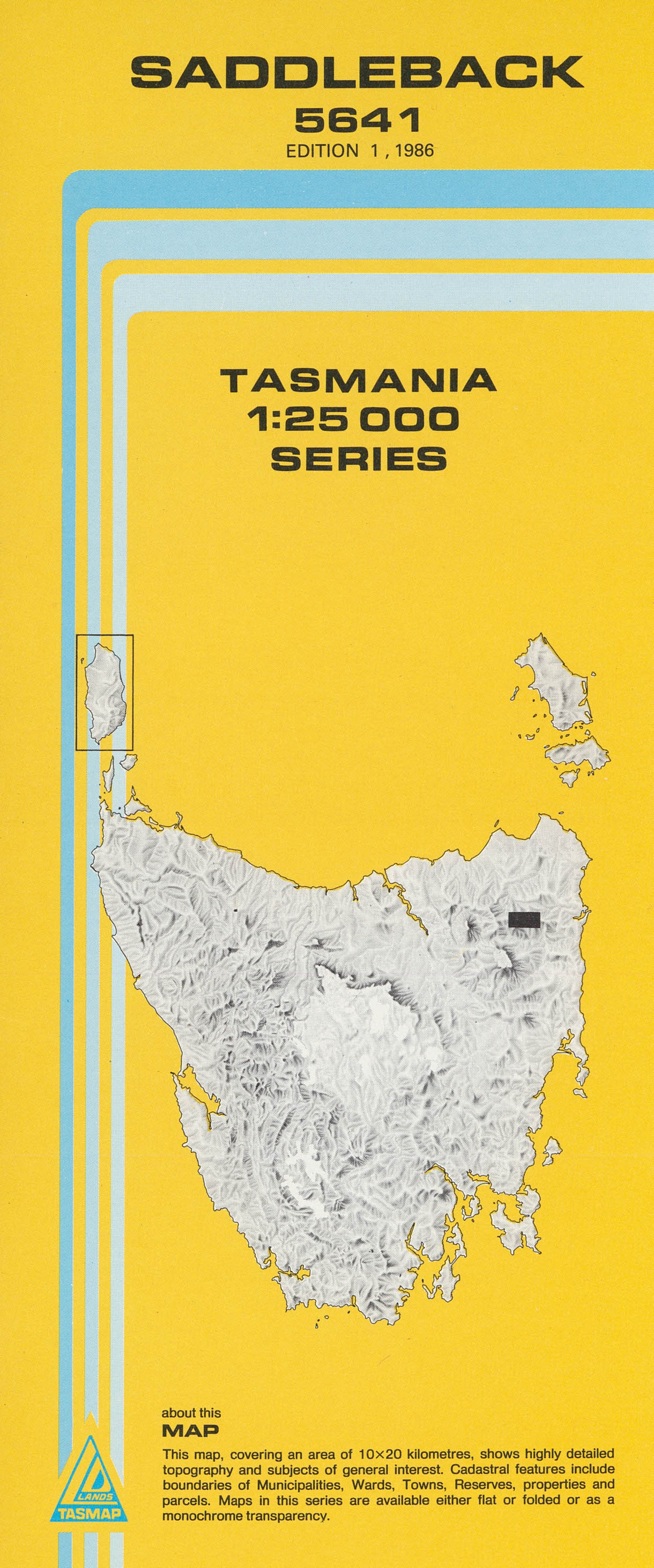 Cover of Saddleback 5641 1:25 000 map