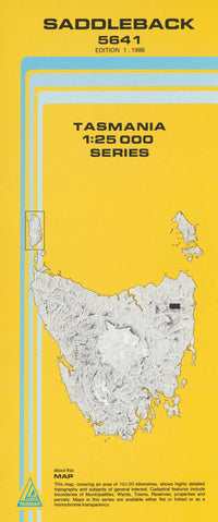 Cover of Saddleback 5641 1:25 000 map