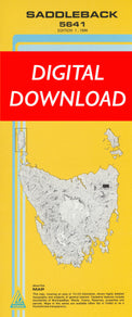 Cover of digital Saddleback 5641 1:25 000 map