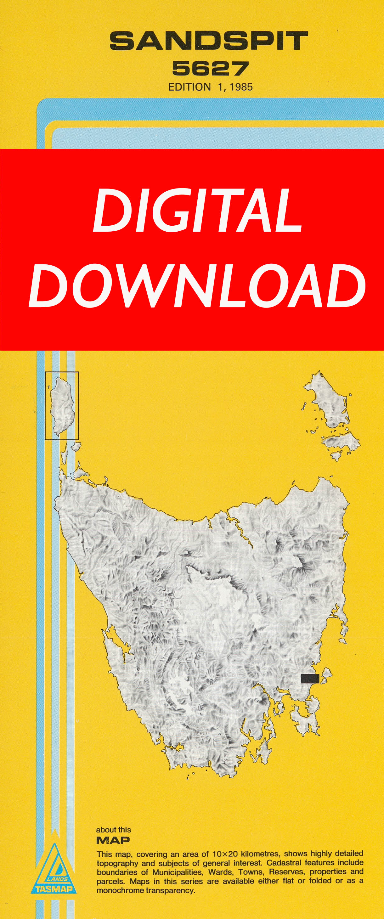 Cover of digital Sandspit 5627 1:25 000 map