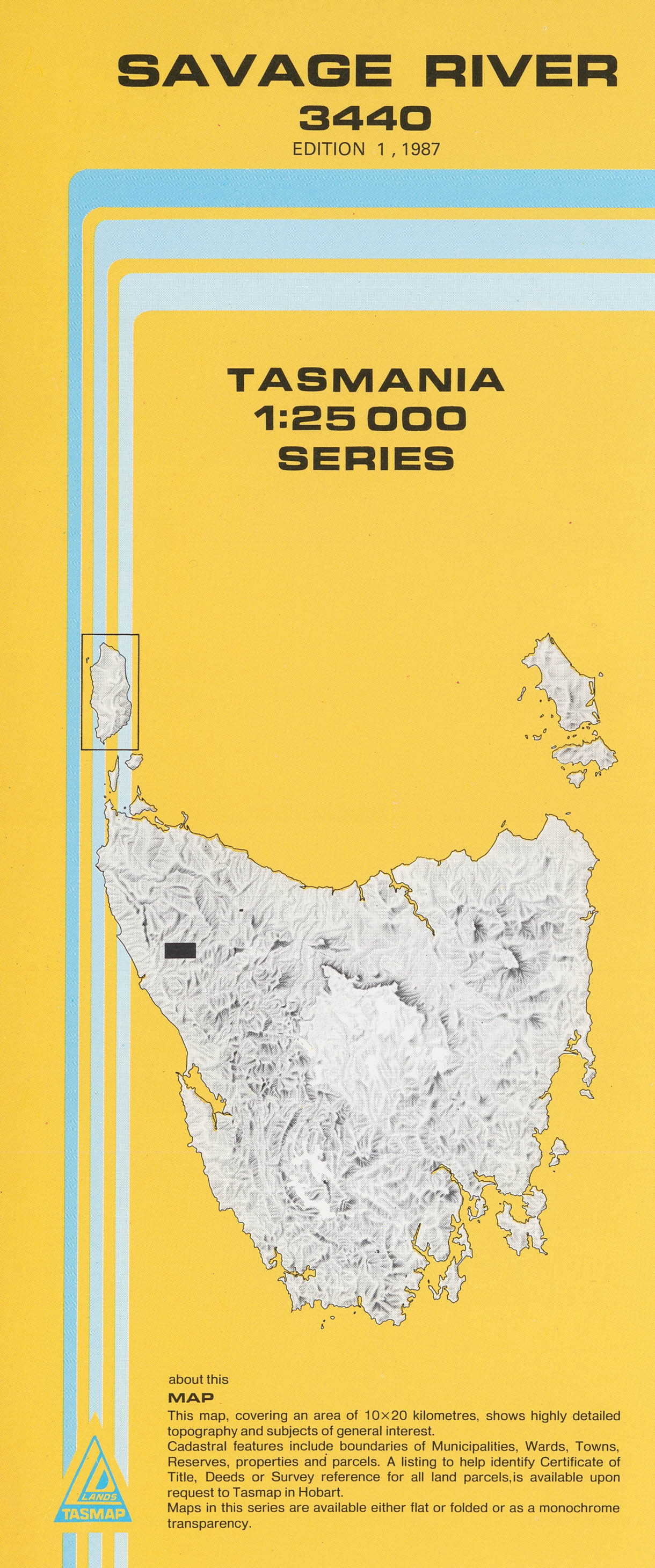 Cover of Savage River 3440 1:25 000 map