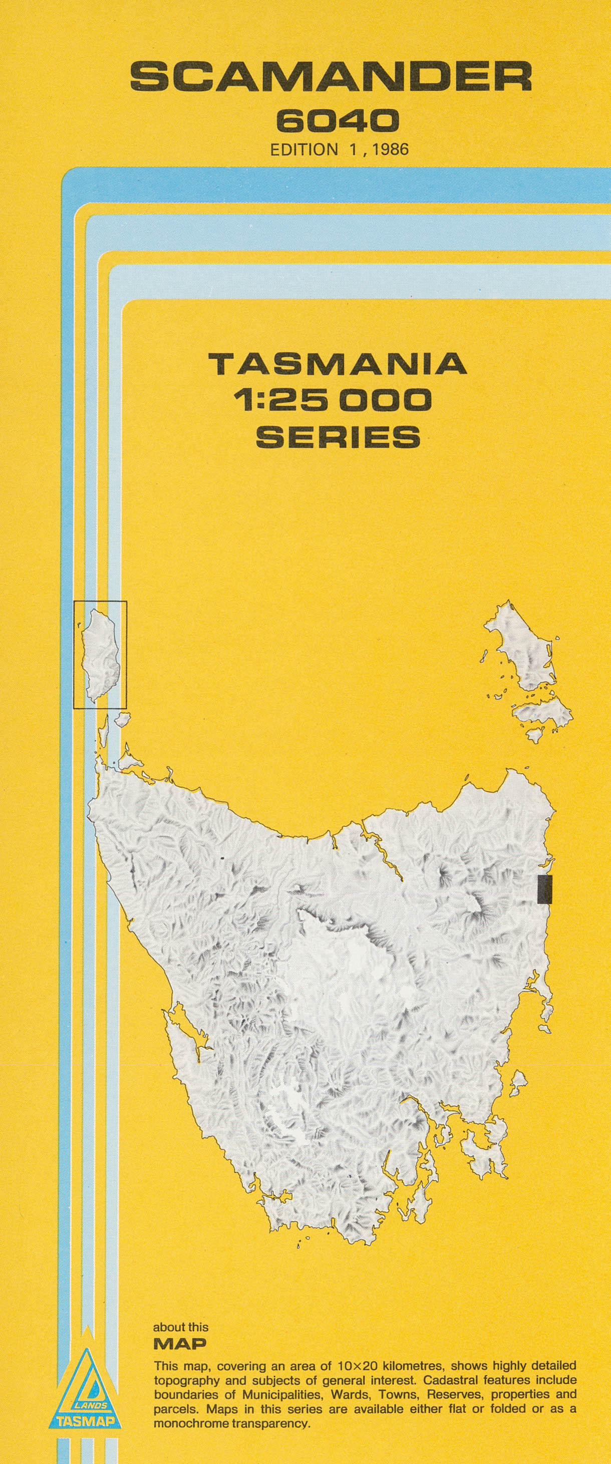 Cover of Scamander 6040 1:25 000 map