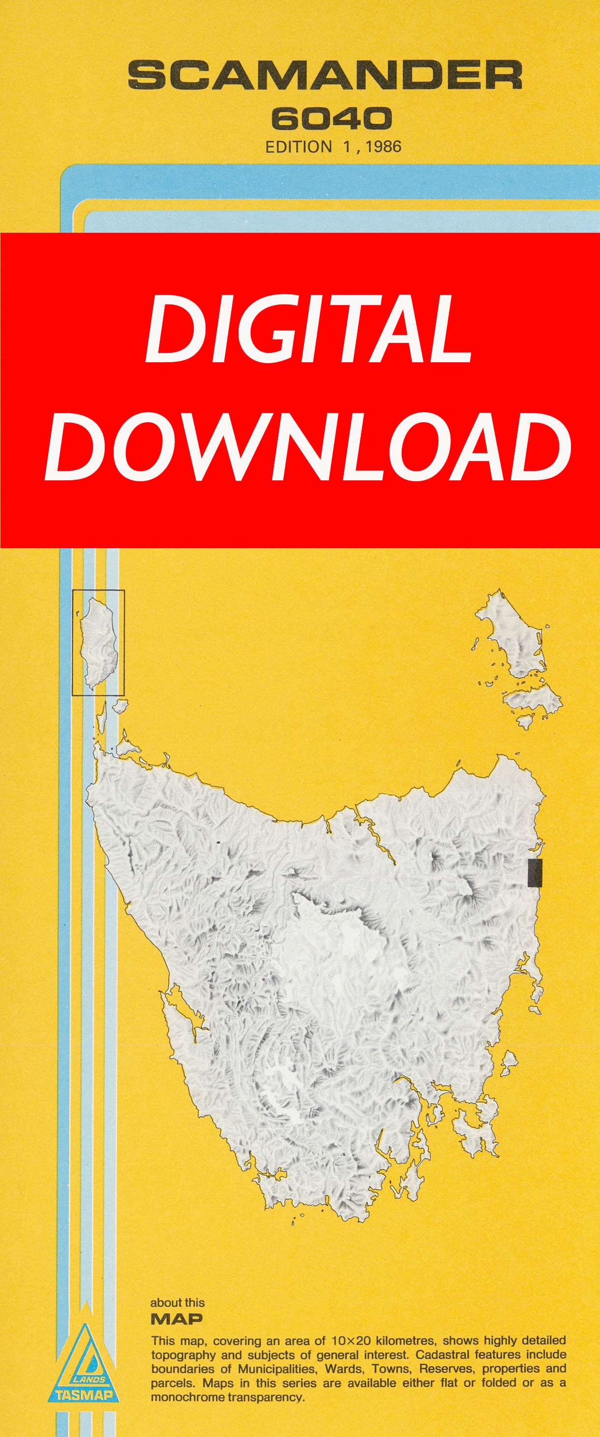 Cover of digital Scamander 6040 1:25 000 map