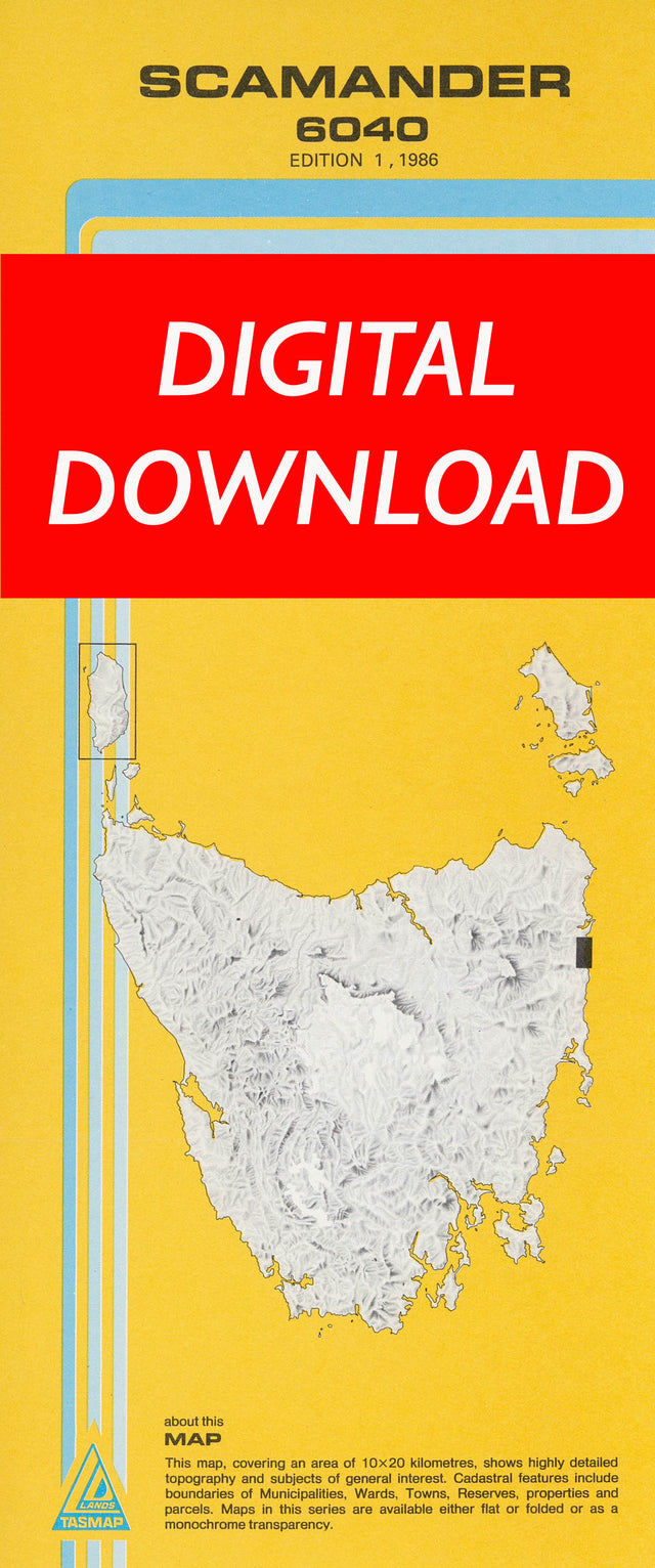 Cover of digital Scamander 6040 1:25 000 map
