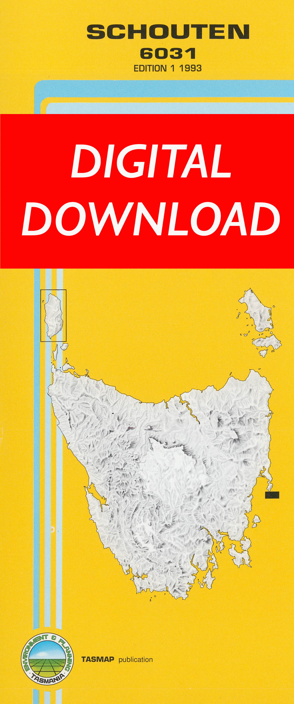 Cover of digital Schouten 6031 1:25 000 map