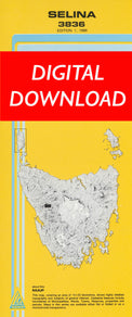 Cover of digital Selina 3836 1:25 000 map