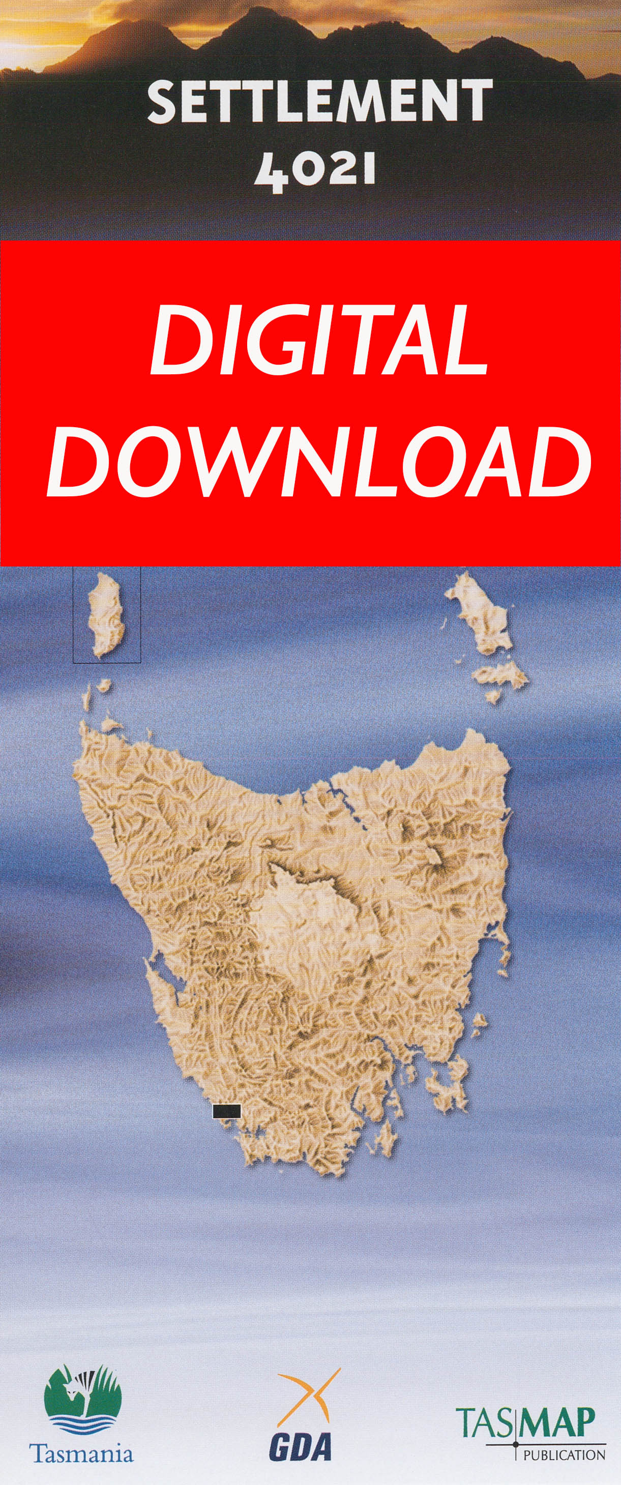 Cover of digital Settlement 4021 1:25 000 map
