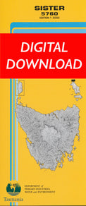 Cover of digital Sister 5760 1:25 000 map