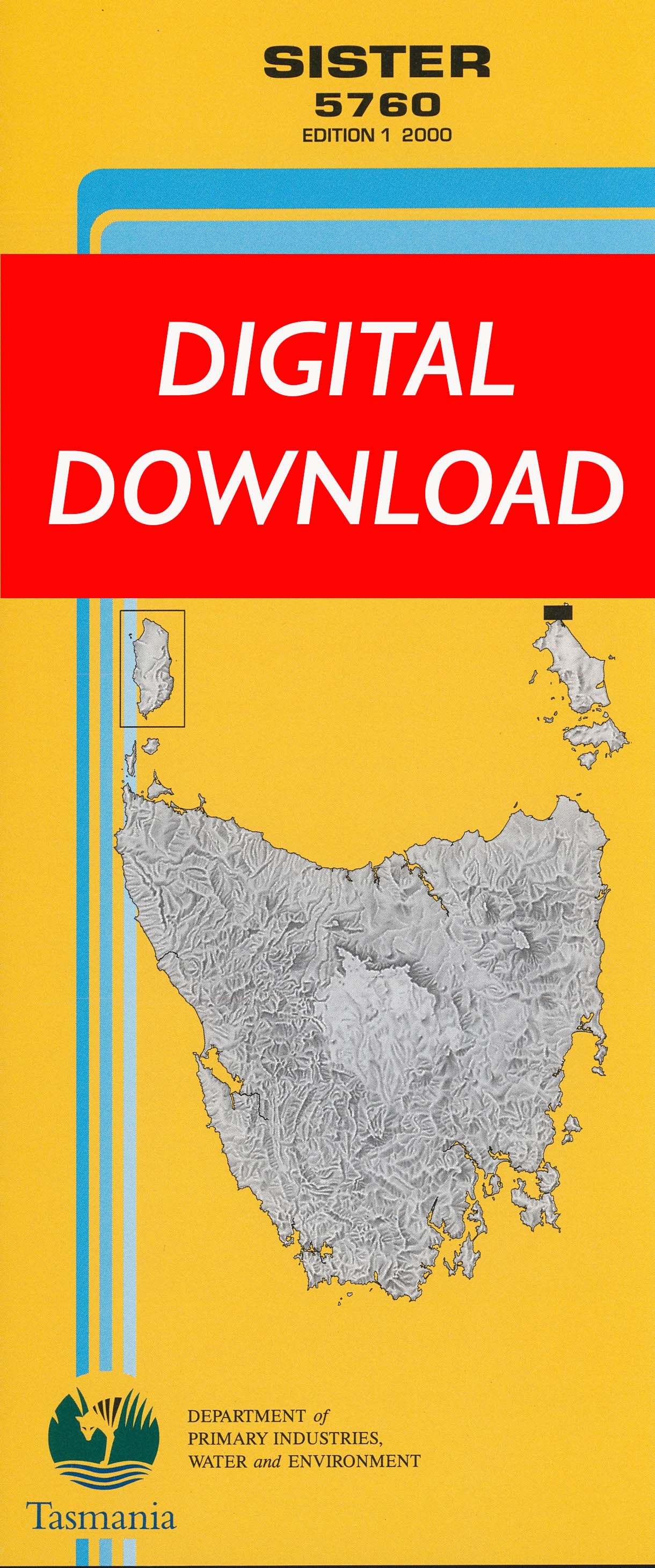 Cover of digital Sister 5760 1:25 000 map