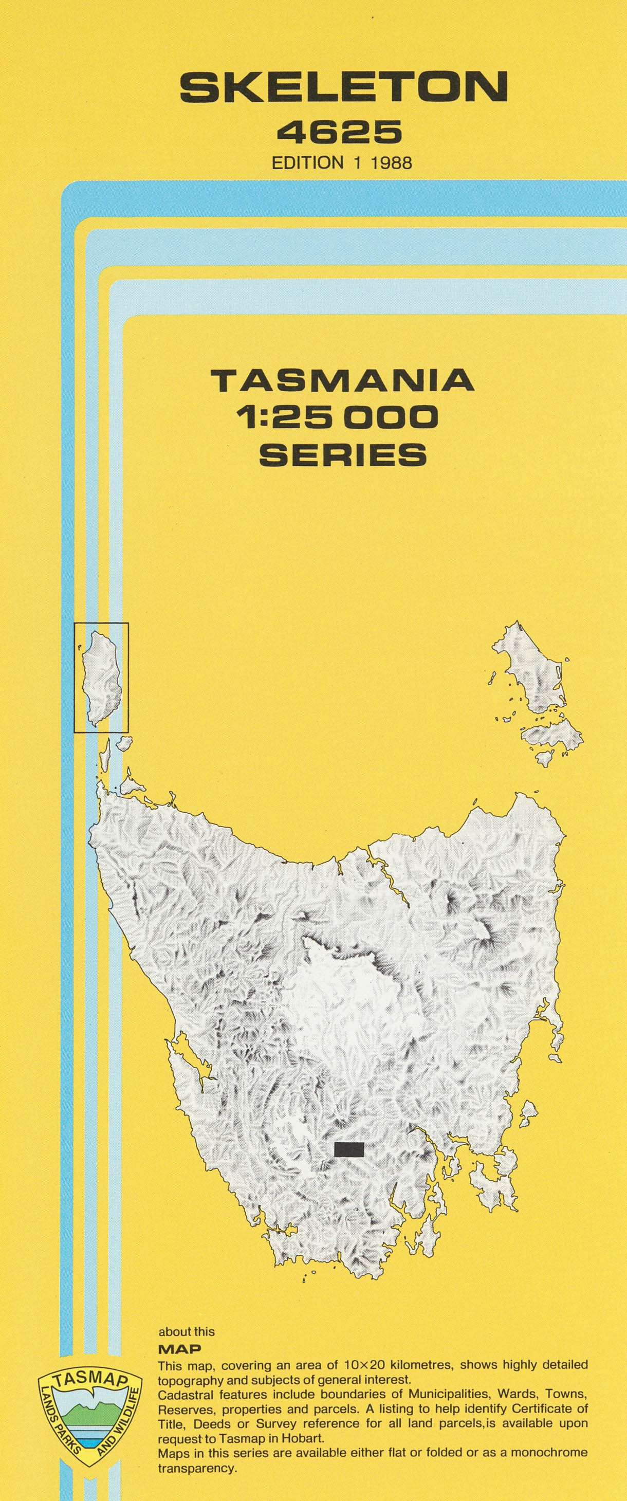 Cover of Skeleton 4625 1:25 000 map