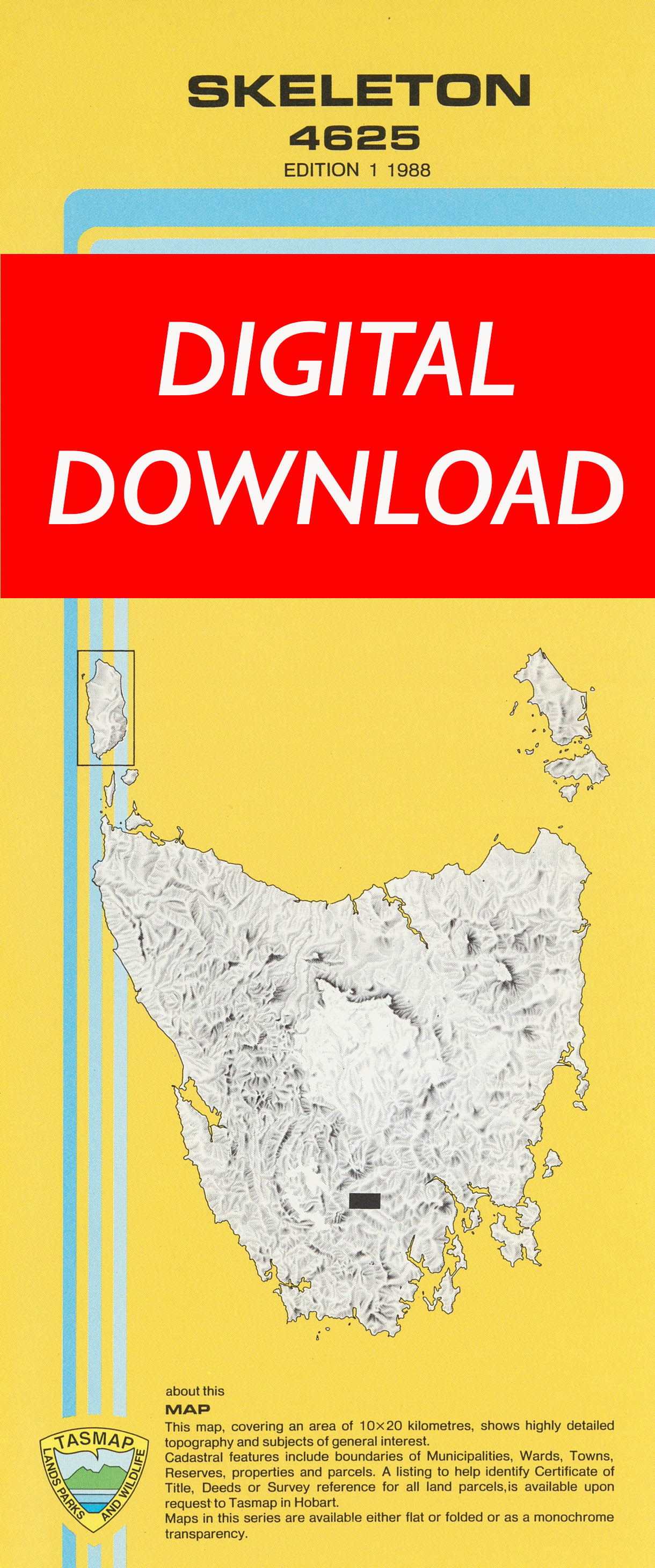 Cover of digital Skeleton 4625 1:25 000 map