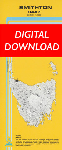 Cover of digital Smithton 3447 1:25 000 map