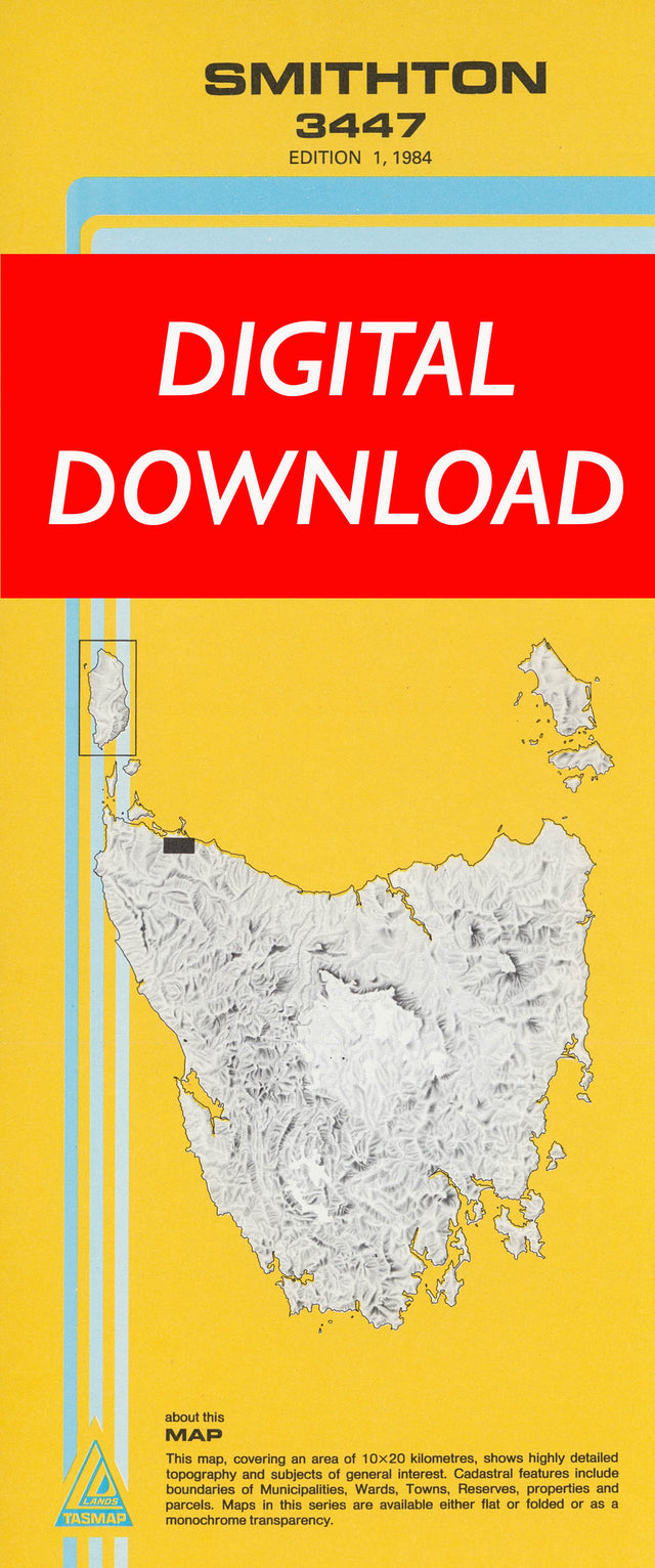 Cover of digital Smithton 3447 1:25 000 map