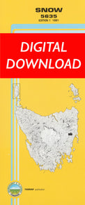 Cover of digital Snow 5635 1:25 000 map