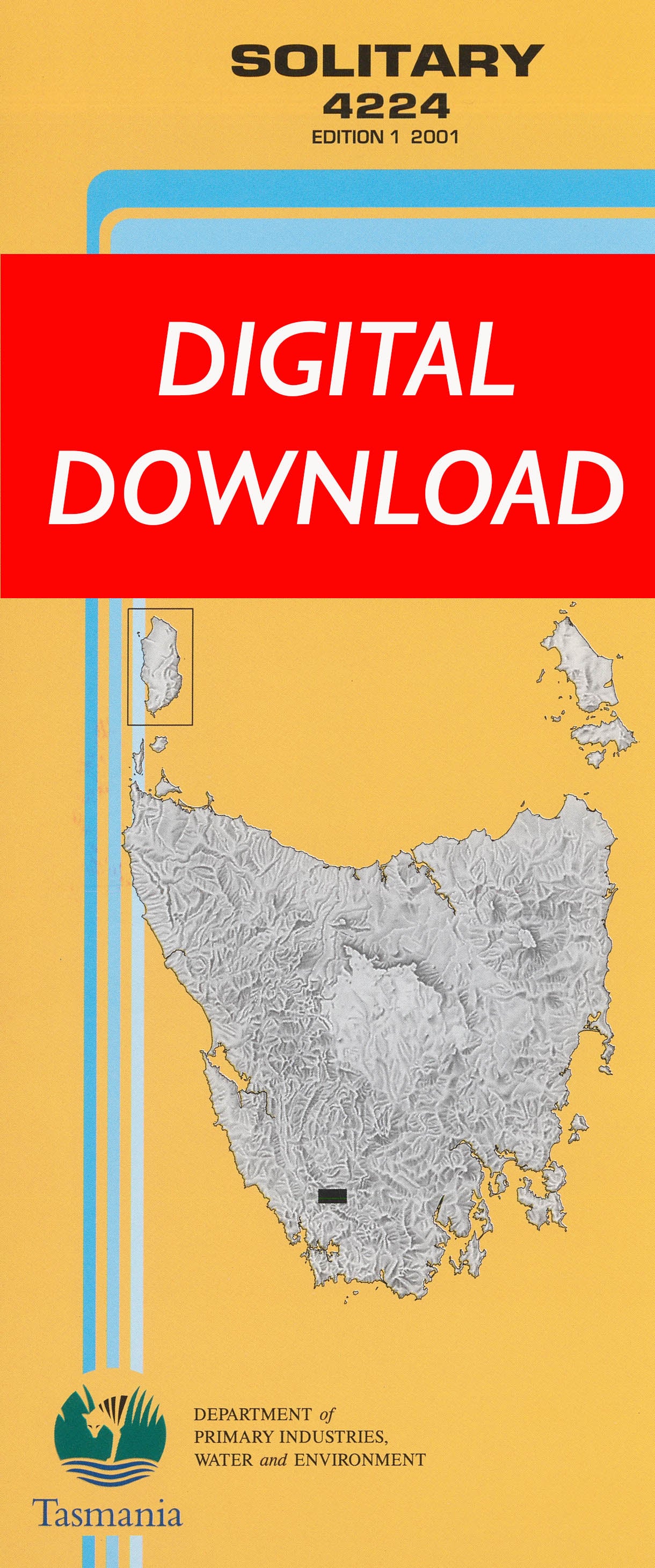 Cover of digital Solitary 4224 1:25 000 map