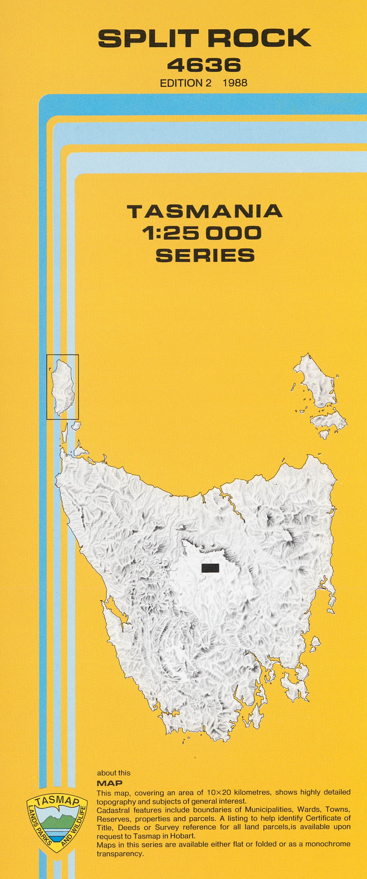 Cover of Split Rock 4636 1:25 000 map