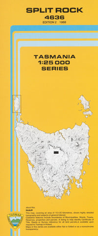 Cover of Split Rock 4636 1:25 000 map