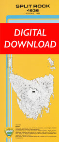 Cover of digital Split Rock 4636 1:25 000 map