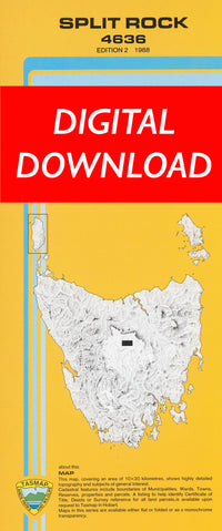 Cover of digital Split Rock 4636 1:25 000 map