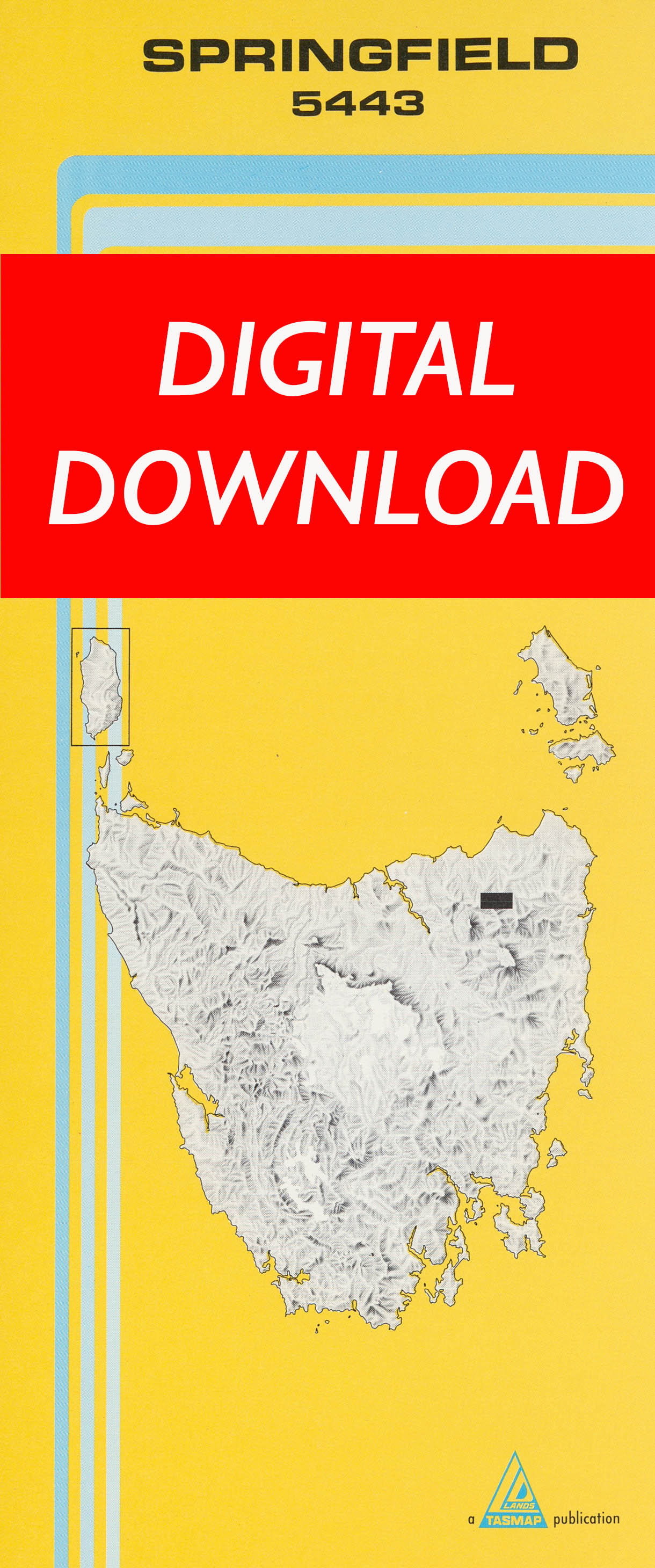 Cover of digital Springfield 5443 1:25 000 map