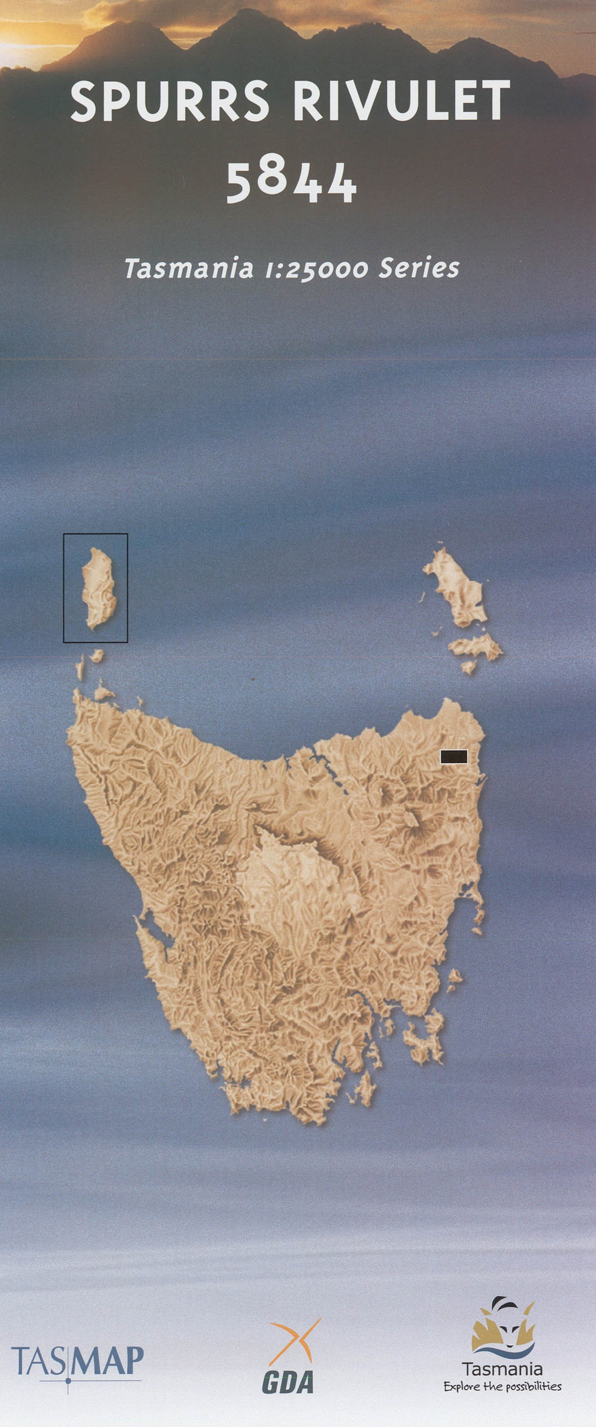 Cover of Spurrs Rivulet 5844 1:25 000 map