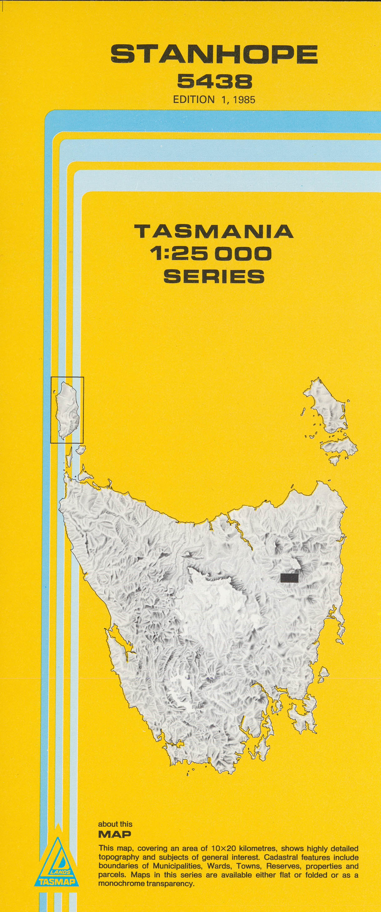 Cover of Stanhope 5438 1:25 000 map