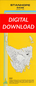 Cover of digital Stanhope 5438 1:25 000 map