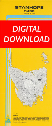 Cover of digital Stanhope 5438 1:25 000 map