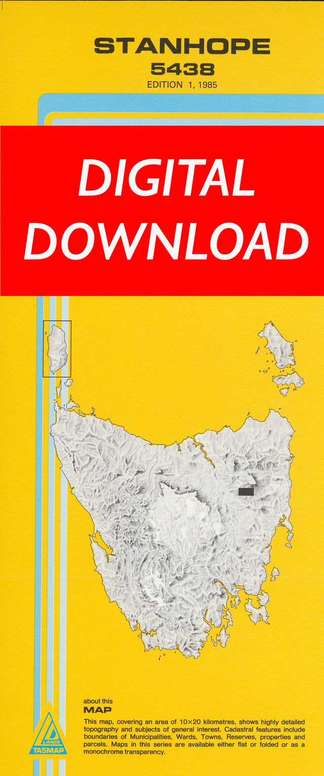 Cover of digital Stanhope 5438 1:25 000 map