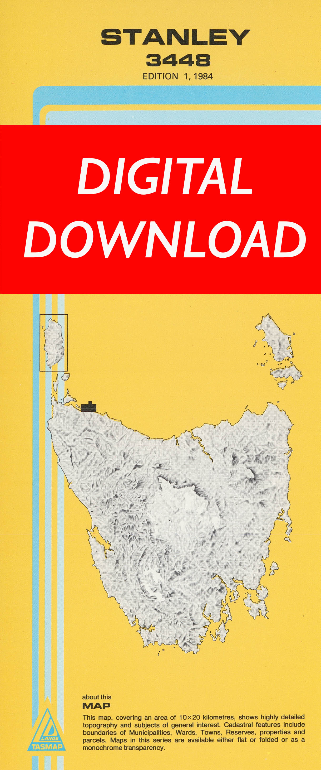 Cover of digital Stanley 3448 1:25 000 map