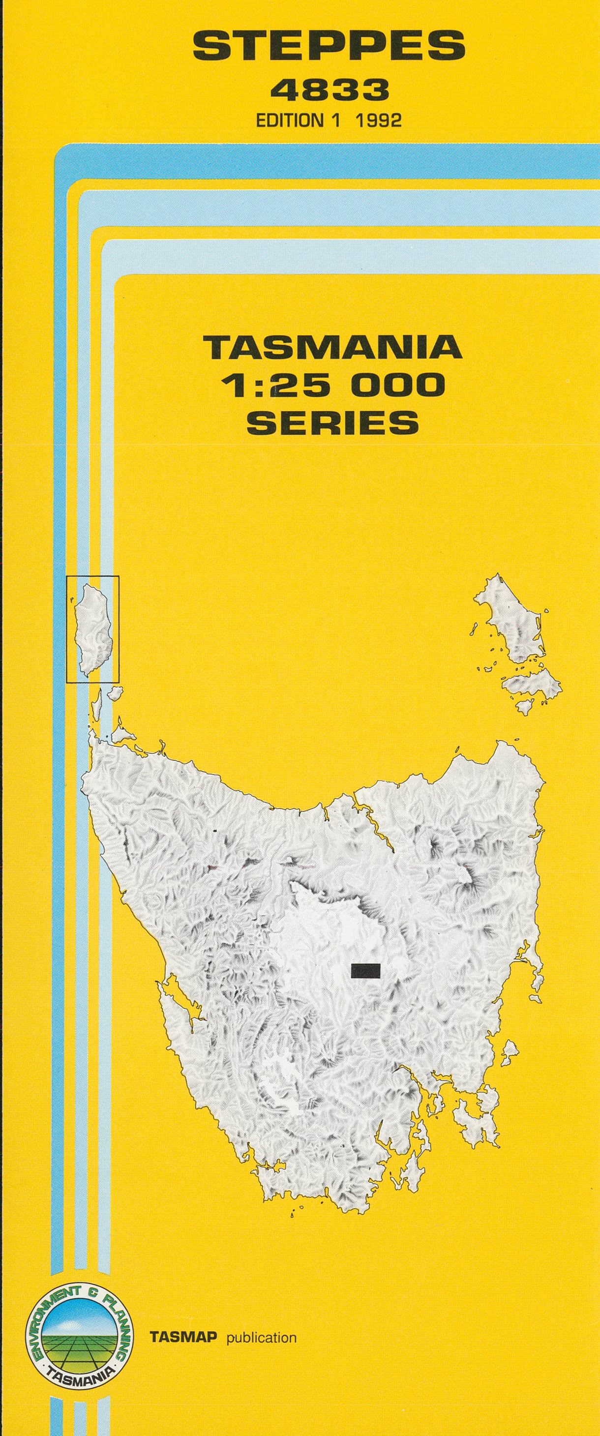 Cover of Steppes 4833 1:25 000 map