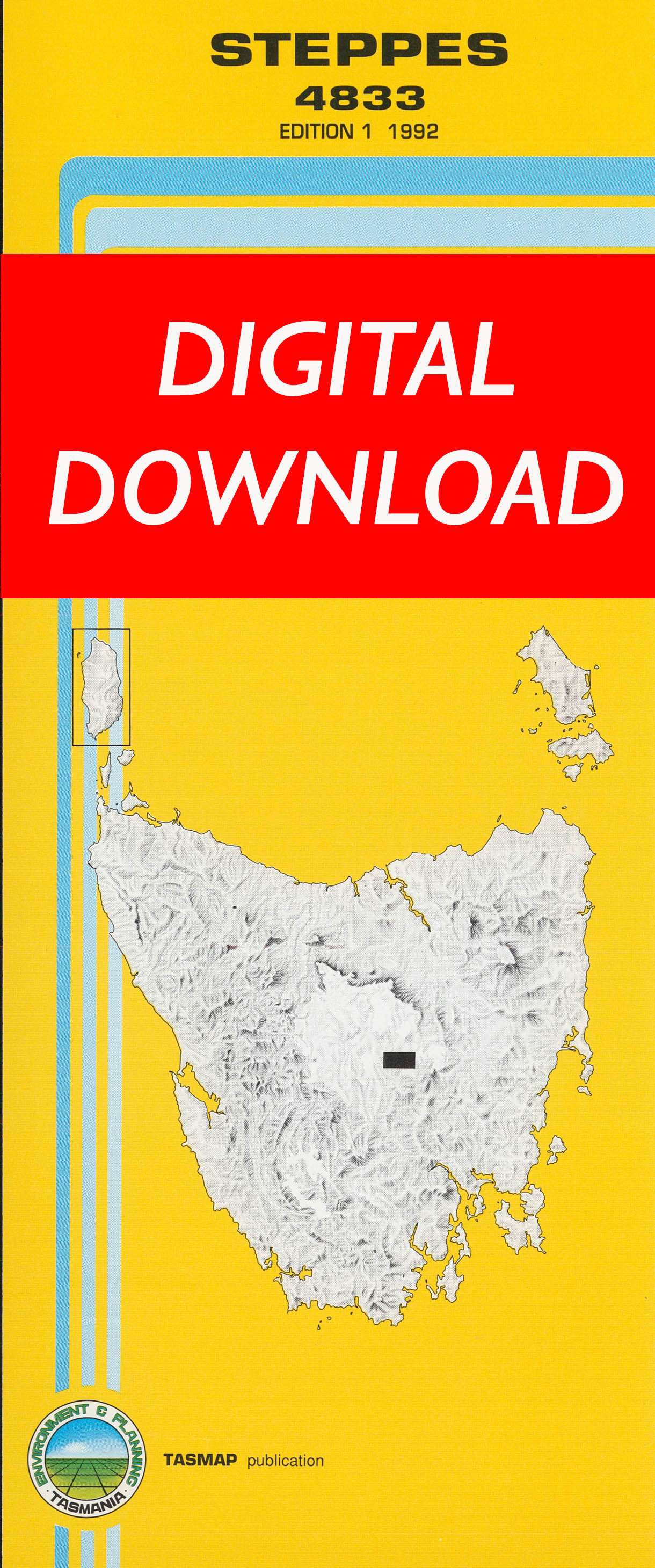 Cover of digital Steppes 4833 1:25 000 map