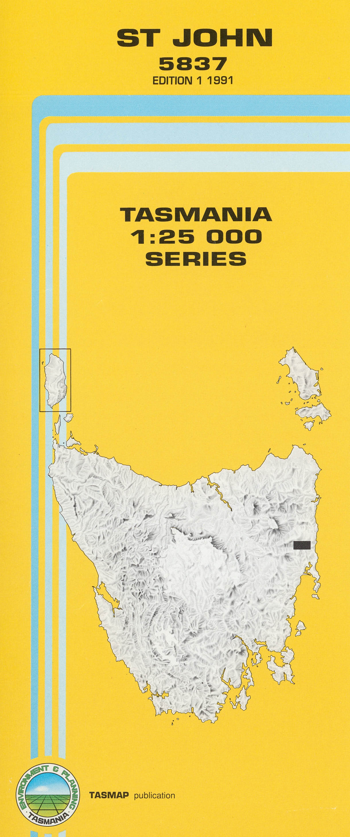 Cover of St John 5837 1:25 000 map
