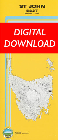 Cover of digital St John 5837 1:25 000 map