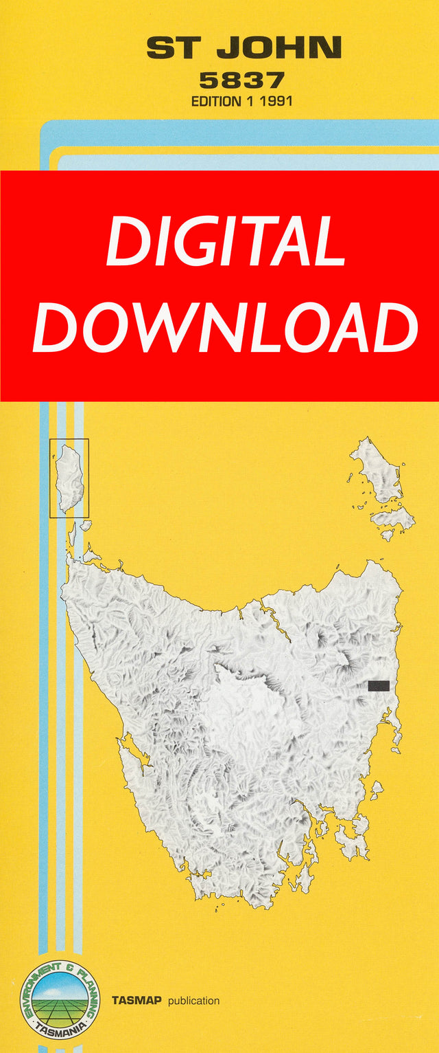 Cover of digital St John 5837 1:25 000 map