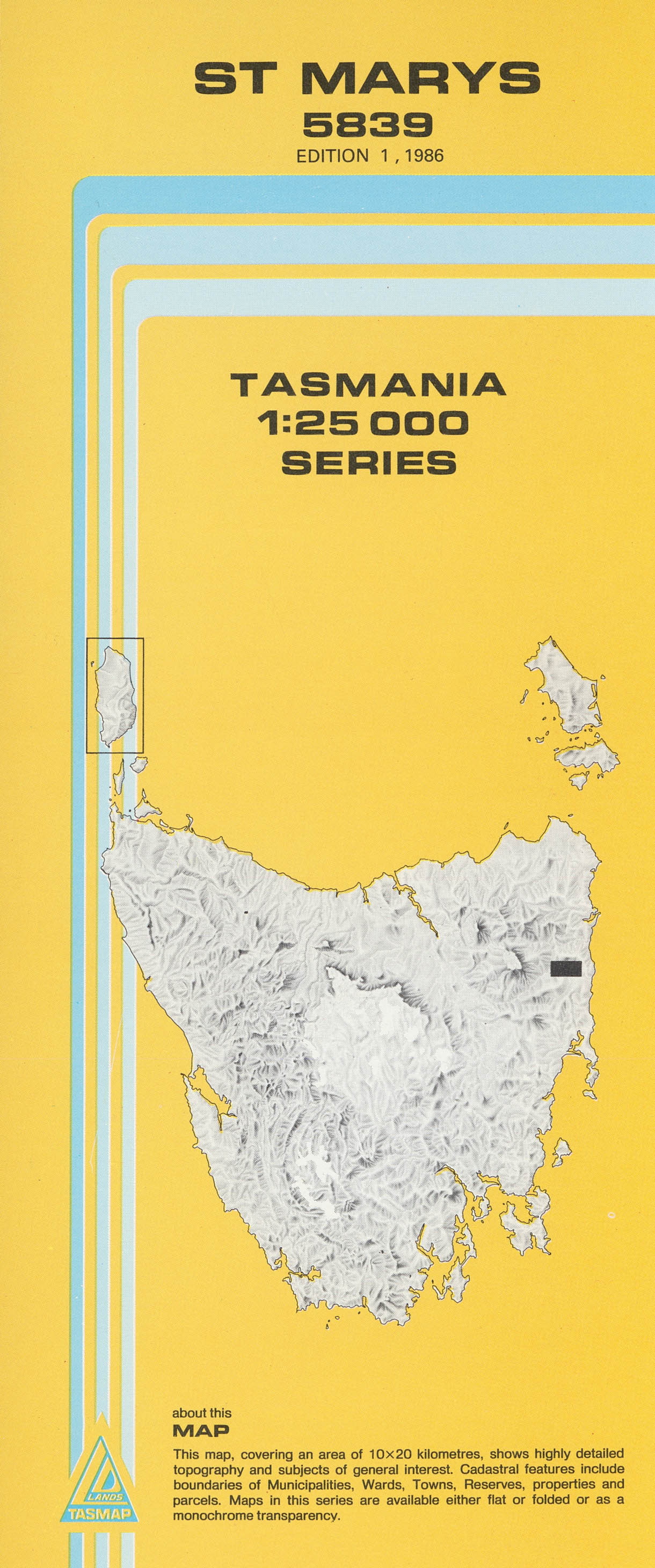Cover of St Marys 5839 1:25 000 map