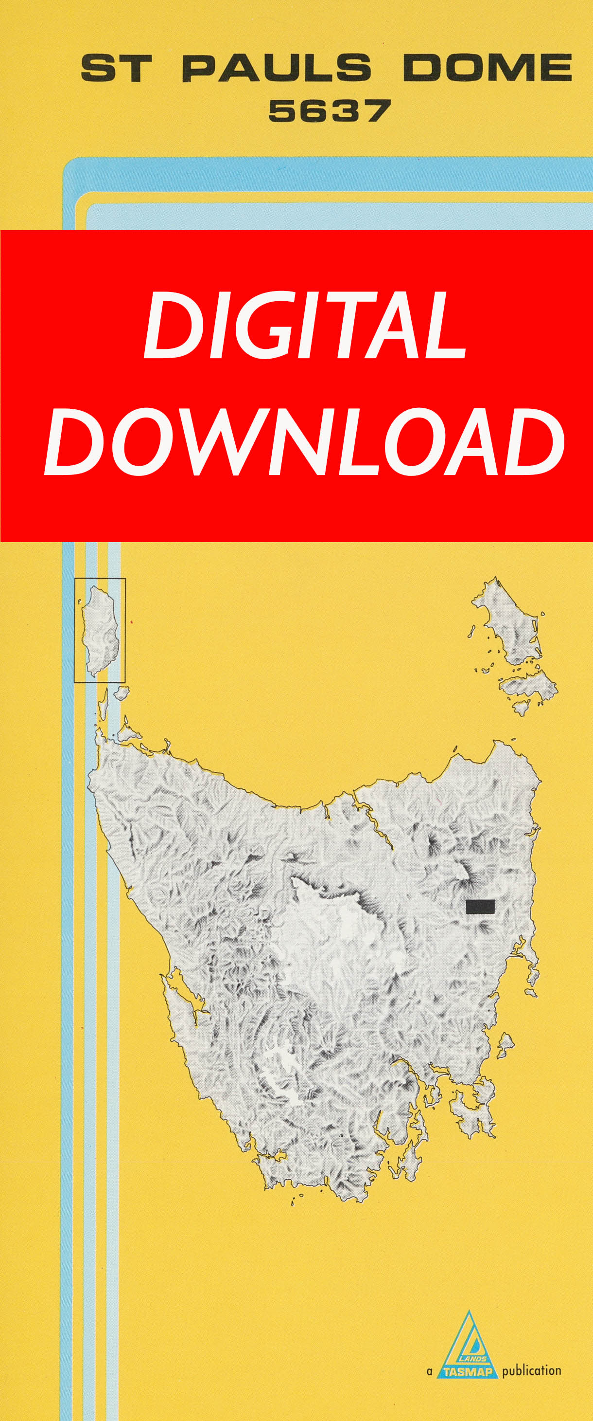 Cover of digital St Pauls Dome 5637 1:25 000 map